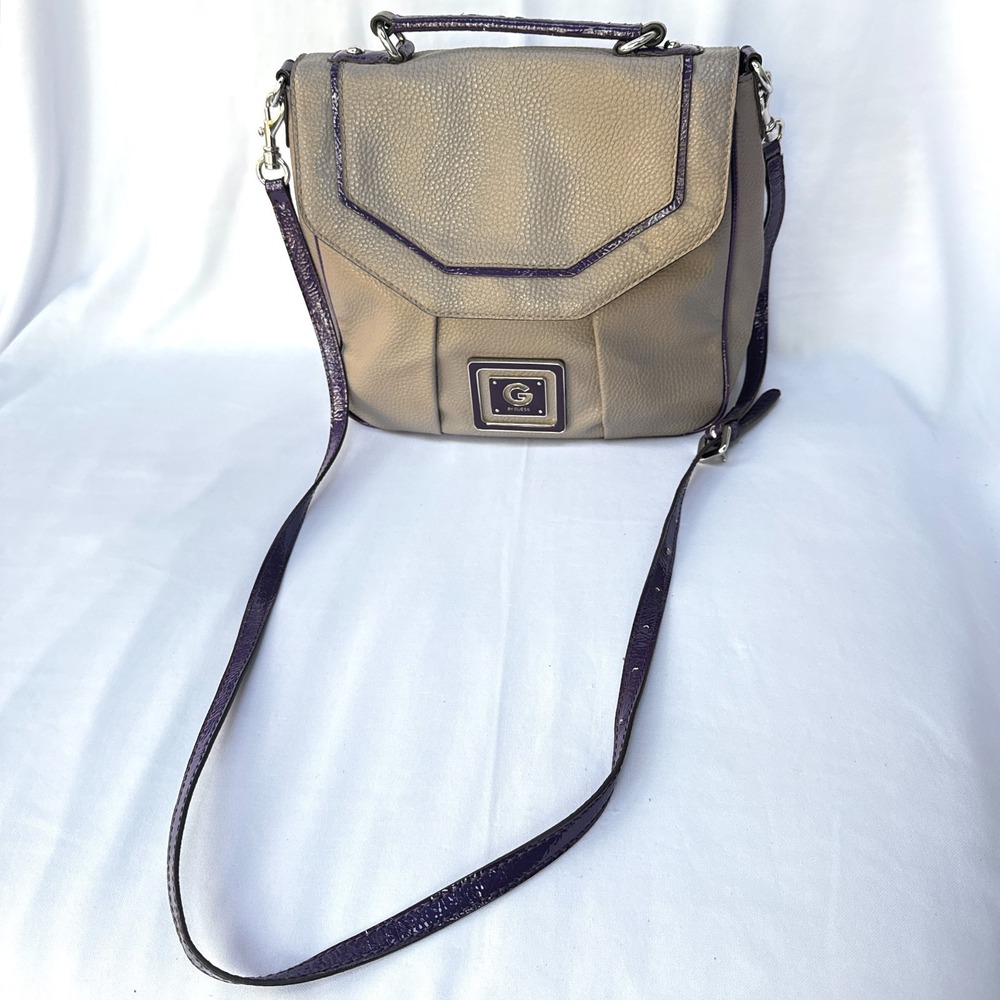 G by Guess Crossbody Handbag Women's Pebbled Leather Satchel Shoulder Bag